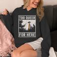 Too Queer For Here シャツ Gay Pride Alien Ufo パーカー
