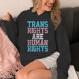Trans Rights Are Human Rights Lgbtq トランスジェンダー フラッグ プライド パーカー
