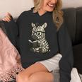 Zebra Reading Book Lover Unisex Hoodie