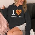 “I Love Jambalaya” のジャンバラヤ好き向けデザイン パーカー