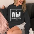 おったま Ah 元素デザイン おもしろ理系 サプライズ要素 42 ナンバー グラフィック 長袖tシャツ パーカー