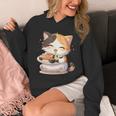 わがまま猫 寿司ねこ ラーメン好き かわいい おもしろ マンガ 長袖tシャツ パーカー