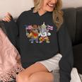 アメリカ・タイ国旗 誇り高いタイ系アメリカ人のルーツ タイ系アメリカ人の遺産 長袖tシャツ パーカー
