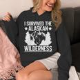 アラスカの荒野を生き延びたアラスカ 長袖tシャツ パーカー