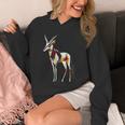 オリックス 動物 モチーフ イラスト オリックス パーカー