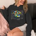 キューブマジック 数学方程式 レトロ オタクルービック 長袖tシャツ パーカー