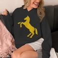 ゴールデンホースデザイン ファニーtシャツ かわいいスタリオン ゴールドギフト パーカー