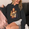 トイプードル モナリザ 面白いtシャツ 犬 かわいい メンズ 子供 おもしろ 服 グッズ ネタ わんこ イヌ パーカー