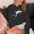 トカゲの跡 クライミング ヤモリ テラリウム 爬虫類 オーナー 長袖tシャツ パーカー