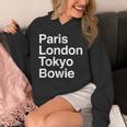 パリ東京ロンドンボウイ ギフトデザイン Bowieouvenir パーカー