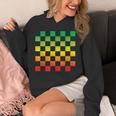 ラスタファリtシャツ ヴィンテージ ラスタレゲエ ジャマイカ 市松模様 パーカー