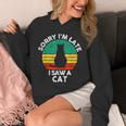 レトロ ヴィンテージorry I'm Late Iaw A Cat かわいい 猫好き パーカー