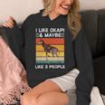 動物園の動物 オカピと3人くらいが好きです。 長袖tシャツ パーカー