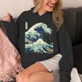 大波 葛飾北斎 名画 おしゃれ 長袖tシャツ パーカー