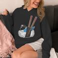 寿司ロール オウム I Kawaii Food I Blue-Masked Lovebird 長袖tシャツ パーカー