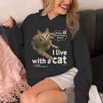 猫と暮らしています Cat Uzuraバージョン パーカー