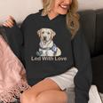 自閉症啓発サポート犬ラブラドールのニューロダイバーシティ 長袖tシャツ パーカー