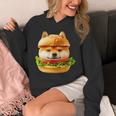 面白いtシャツ 柴犬 犬 イヌ ハンバーガー メンズ 犬好き グッズ かわいい おもしろ 面白い 服 ネタ 長袖tシャツ パーカー