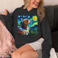 面白いtシャツ 犬 キャバリア ゴッホ 星月夜 わんこ メンズ おもしろ グッズ 服 かわいい パーカー
