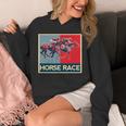 面白いtシャツ 馬tシャツ 競馬 馬 レース 乗馬 ジョッキー メンズ おもしろ 面白い グッズ ネタ 男性用 レトロ 長袖tシャツ パーカー