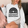 Bookworm Extrovert Fun Book Lovers Reading Unisex Hoodie
