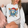Christmas Baseball Drip For Boys Kids Ice Cream Drip Unisex Hoodie