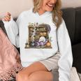Cute Halloween Bookshelf Premium Tri-Blend Unisex Hoodie