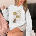 Cute Reading Cat With Kitten Dandelion Flowers Book Lover Unisex Hoodie Cute Reading Cat With Kitten Dandelion Flowers Book Lover Unisex Hoodie