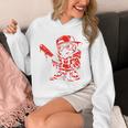 Drippy Baseball Mascot Valentine Heart Glasses Cartoon Unisex Hoodie