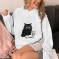 First Of All I’m A Delight Cute Cat Books Coffee Humor Unisex Hoodie First Of All I’m A Delight Cute Cat Books Coffee Humor Unisex Hoodie