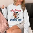 Hey Chicago Whadya Say Baseball Hot Dog Unisex Hoodie Hey Chicago Whadya Say Baseball Hot Dog Unisex Hoodie