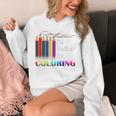 I'd Rather Be Coloring Adult Coloring Book T-Shirt Unisex Hoodie