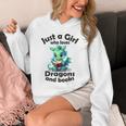Just a Girl Who Loves Dragons And Books Dragon For Kids Unisex Hoodie