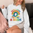 Take a Look It's In a Book Rainbow Reading Unisex Hoodie