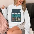 Reading Is My Jam Book Lover And Reading Teacher Unisex Hoodie