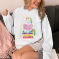 Reading Unicorn Cute Book Lover Bookworm Women Girls Unisex Hoodie