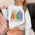 Women Book Flower Fight For Those Without Your Privilege Unisex Hoodie