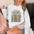 Women's Juneteenth 1865 Freedom Books Botanical Wildflower Graphic Unisex Hoodie