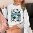 Yeah I Play Drums Drummer Play Drumming パーカー