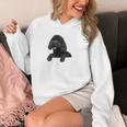 ブラックラブラドゥードル ポケット入り ラブラドゥードル犬愛好家 長袖tシャツ パーカー