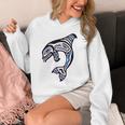 太平洋北西部シャチクジラ ネイティブアメリカン インディアンアート パーカー