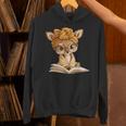 Adorable Fawn Reading Book Lover With Unisex Hoodie Adorable Fawn Reading Book Lover With Unisex Hoodie