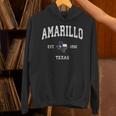 Amarillo Texas Tx ビンテージ州旗スポーツデザイン パーカー