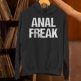 Anal Freak 面白い言葉 皮肉 かわいい クール アナルノベルティ パーカー