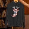 Axolotl Reading a Book Read Alotl Books Axolotl Book Unisex Hoodie