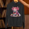 Axolotl Reading Bookworm Book Lovers Unisex Hoodie