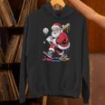 Baseball Christmas Santa Claus Batter Baseball Drip Unisex Hoodie