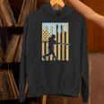 Baseball Drip Boys Dripping Ice Cream Baseball American Flag Unisex Hoodie