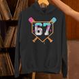 Baseball Ice Cream Drip Number 67 Player Six Seven Meme 6 7 Unisex Hoodie