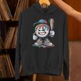 Baseball Mascot Attitude Graffiti Splash Bat Cap Unisex Hoodie